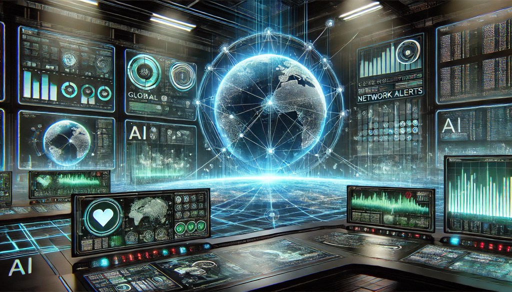 ai generated image of IT monitoring system